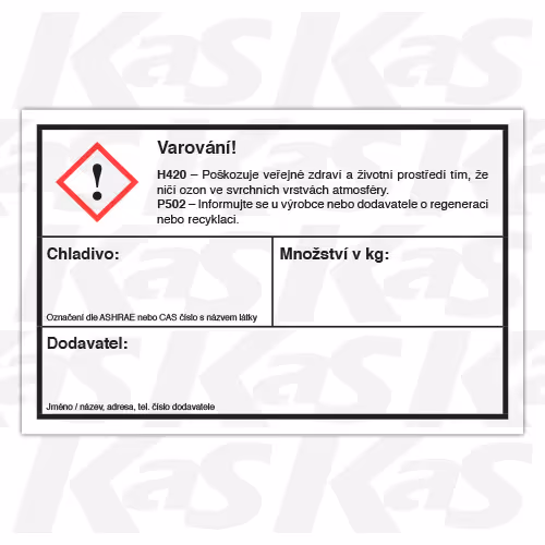 Revize úniku chladiva a F-plynů